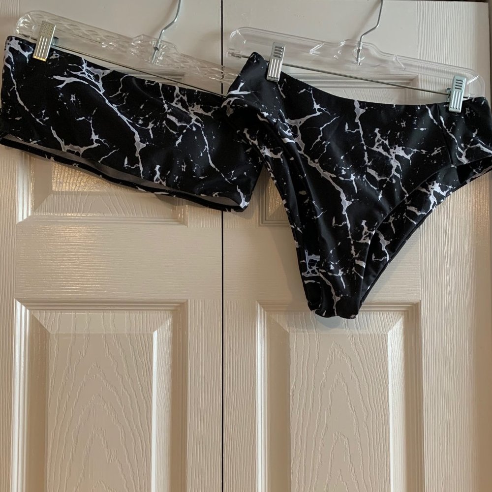 Black Lightning Zaful Bathing Suit